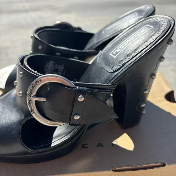 Harley-Davidson Black Women's Heels - Picture 10 of 11